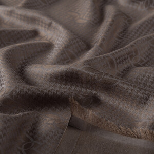 Monogram Kurşuni Şal